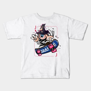 Playing card Witch Jack Graffiti Street Art Kids T-Shirt